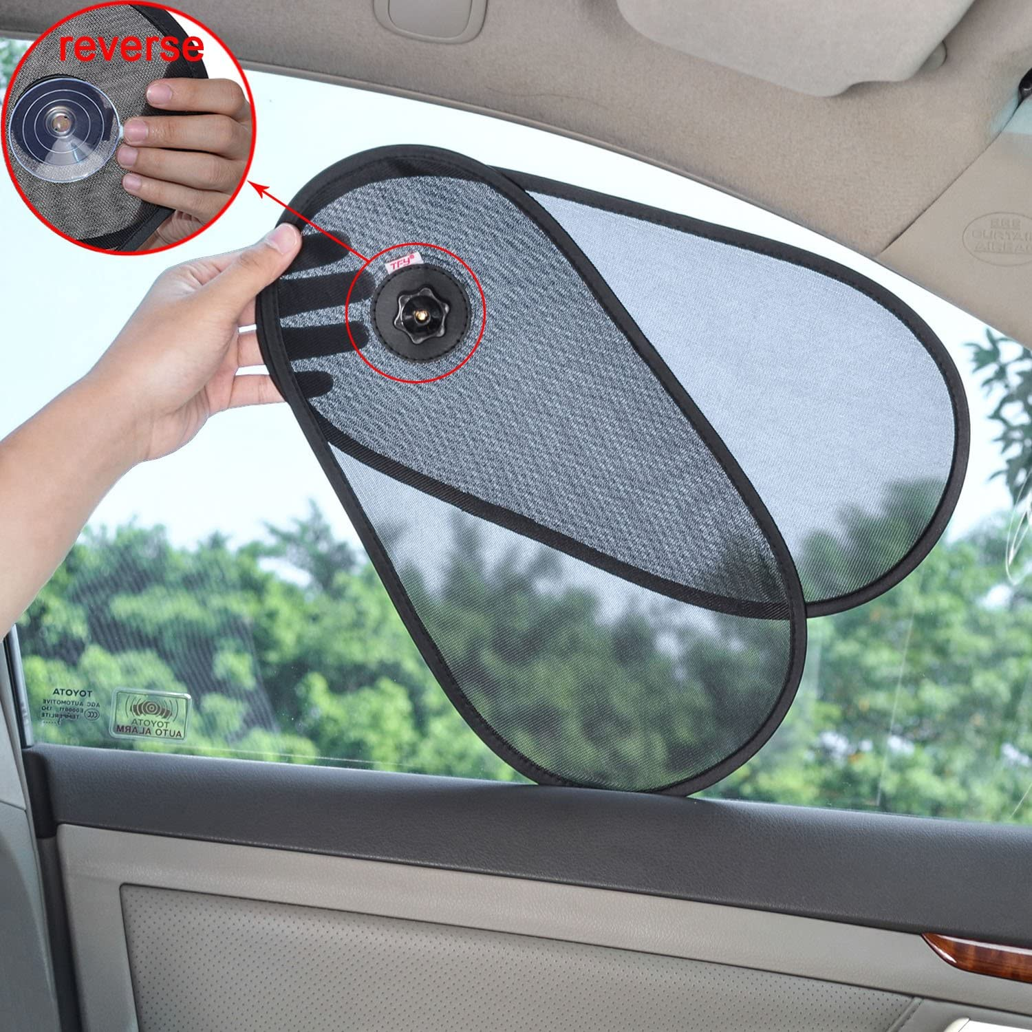 TFY Car Window Sun Shade Protector Shine Blocker image number 2