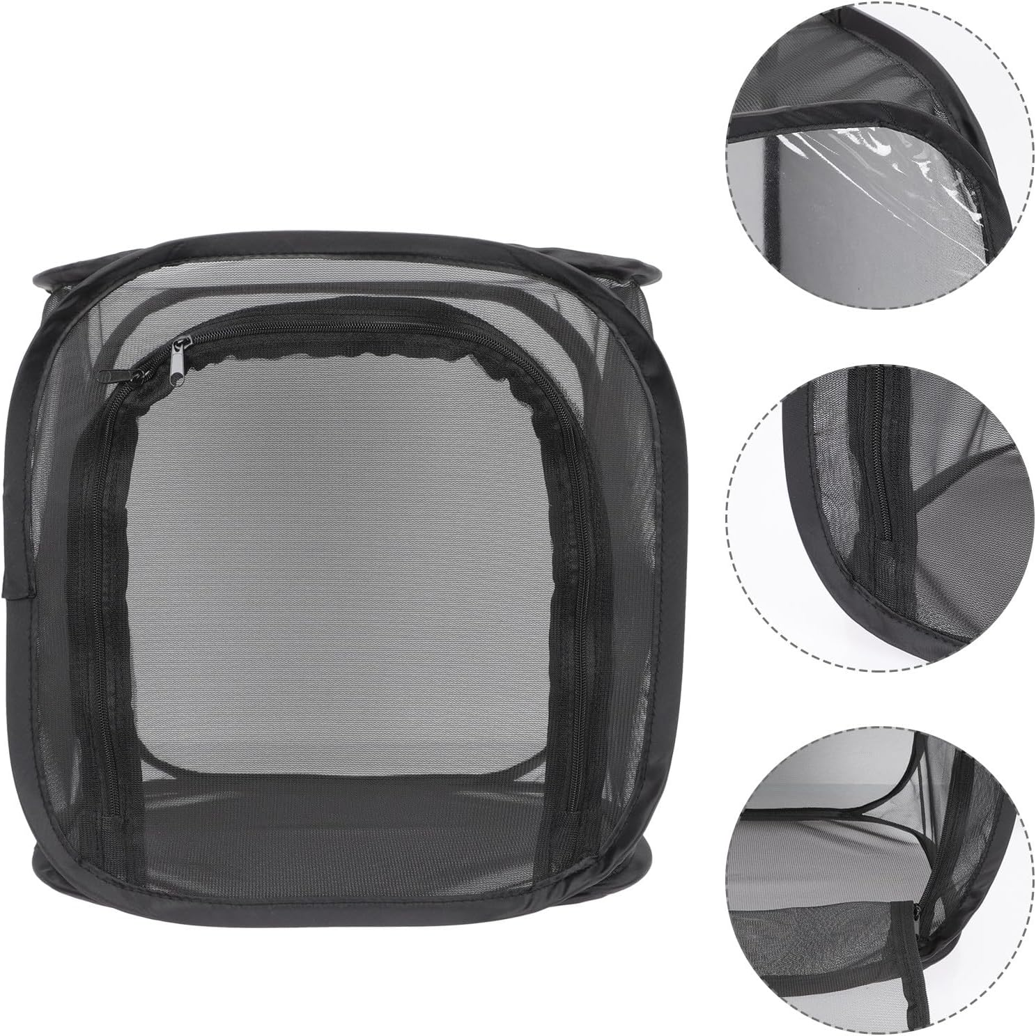 Vaguelly Foldable Breathable Insect Breeding Cage for Butterflies, 30X30X30Cm Foldable Observation Mesh Box, Portable Insect Rearing Enclosure for Indoor and Outdoor Use image number 5