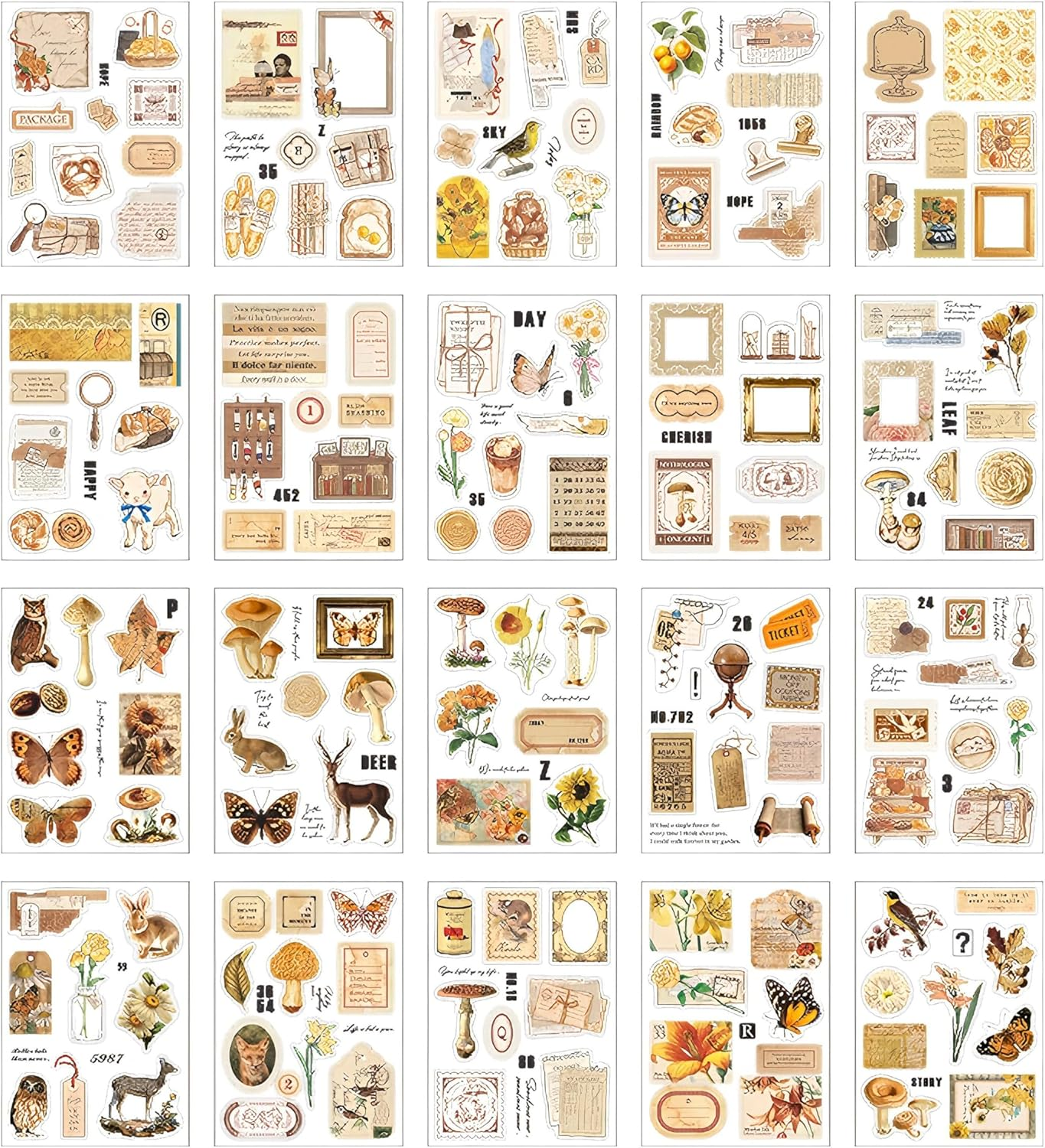 Journaling Sticker Book, Reading and Writing Scrapbook Stickers, Junk Journal Supplies, Pre-Cut Aesthetic Scrapbooking for Women, Collage Decorative Bullet Planner DIY Arts image number 2