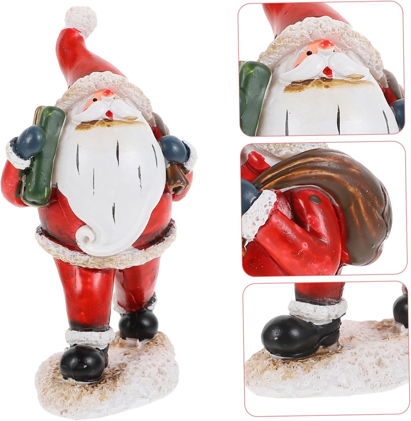 Santa Claus Ornaments Xmas Adornments Household Decoration Decorative Craft for Christmas Party Festive Figurine for Home Display image number 1
