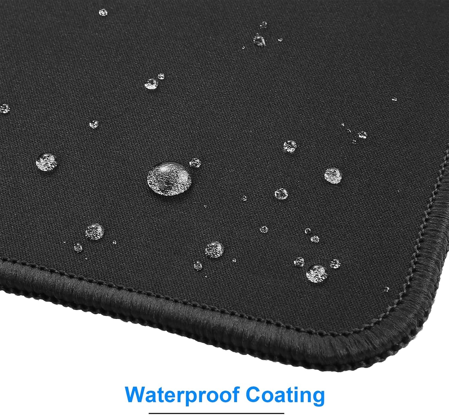 KTRIO Mouse Mat 6 Pack [30% Larger] with Stitched Edges, 280X220X3Mm Mousepad Gaming Mouse Pad Mat, Waterproof Mouse Mats with Non-Slip Rubber Base, Mouse Pads for Computers, Laptop, PC, Black