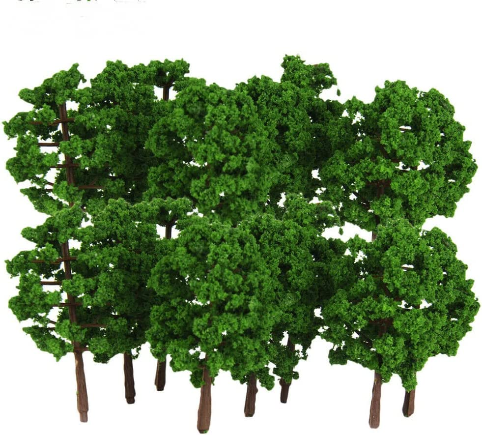 40 Pieces Model Trees, 7Cm for MINI Diorama Model Trees, for Miniature Landscape Trees DIY Train Railways Scenery Layout image number 1