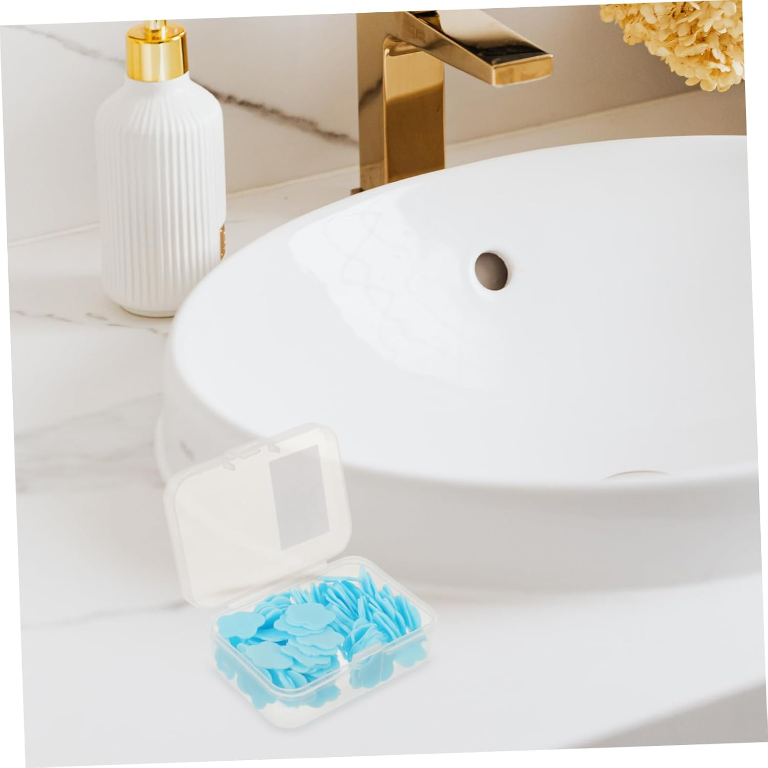 Portable Travel Soap Slices Antibacterial Hand Wash Soap Sheets Milk Scent Small Box for Children and Students Outdoor Camping Hiking Personal Care image number 5