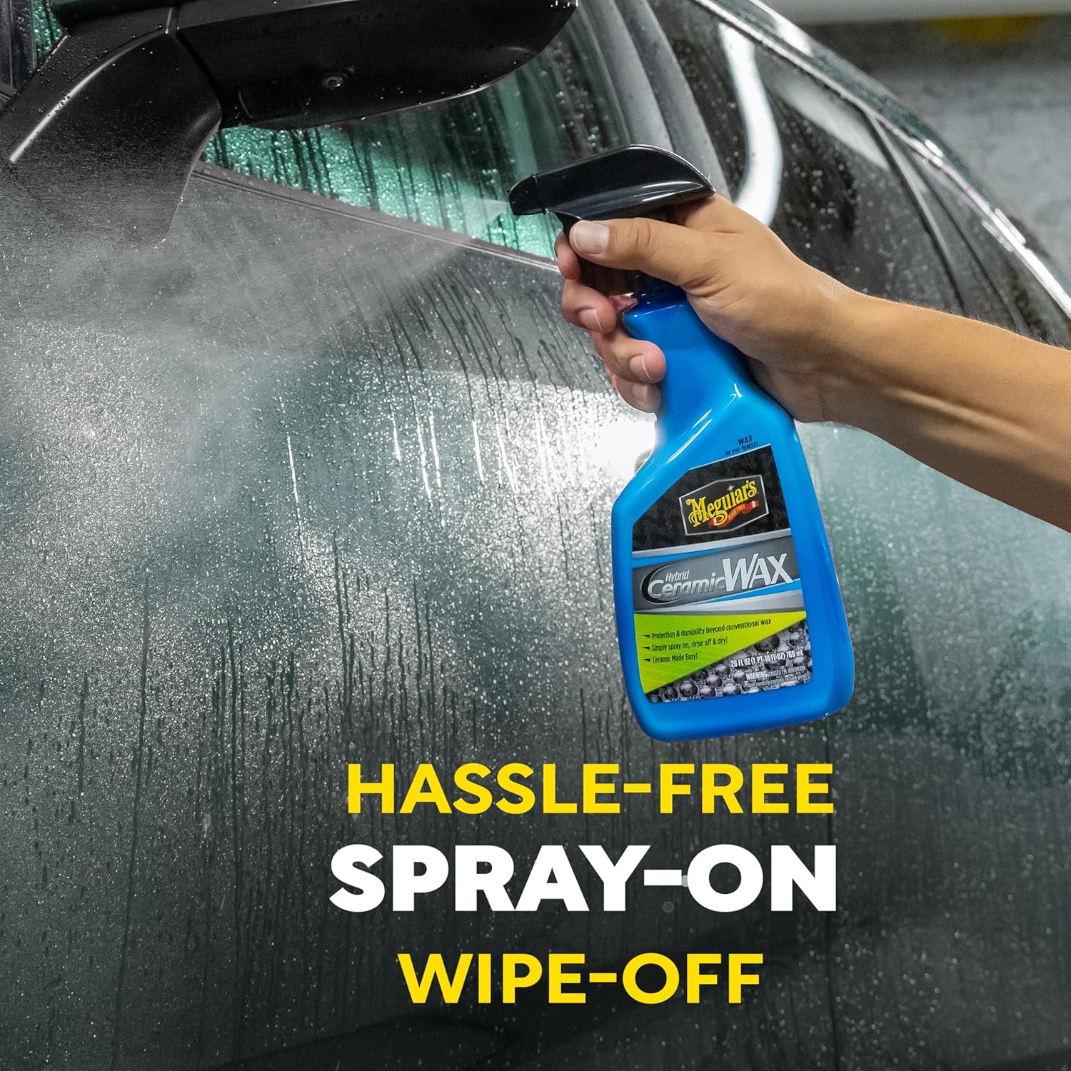 Meguiar'S Hybrid Ceramic Wax, 769 Ml | Simple Spray on and Rinse off Application for Fast Protection | Delivers Long Lasting Ceramic Coating Benefits | Creates Extreme Water Beading image number 4