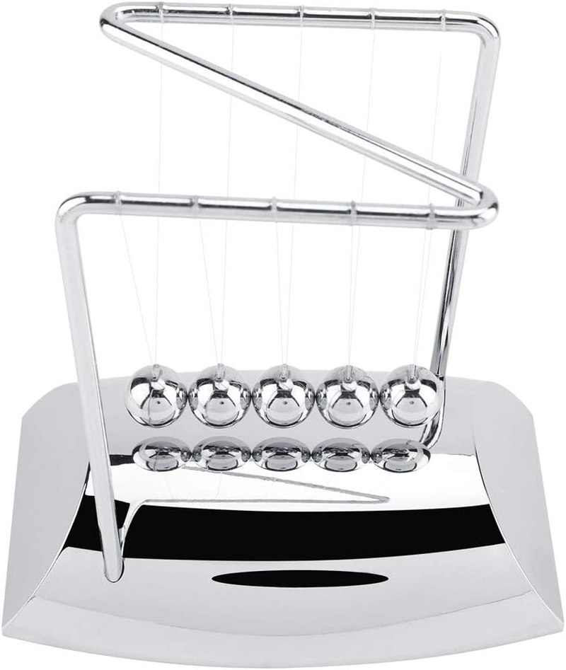 Newton'S Balance Ball, Newton'S Cradle Balance Steel Balls, Physics Science Pendulum Ornaments Toy for Decorating Office Home image number 5