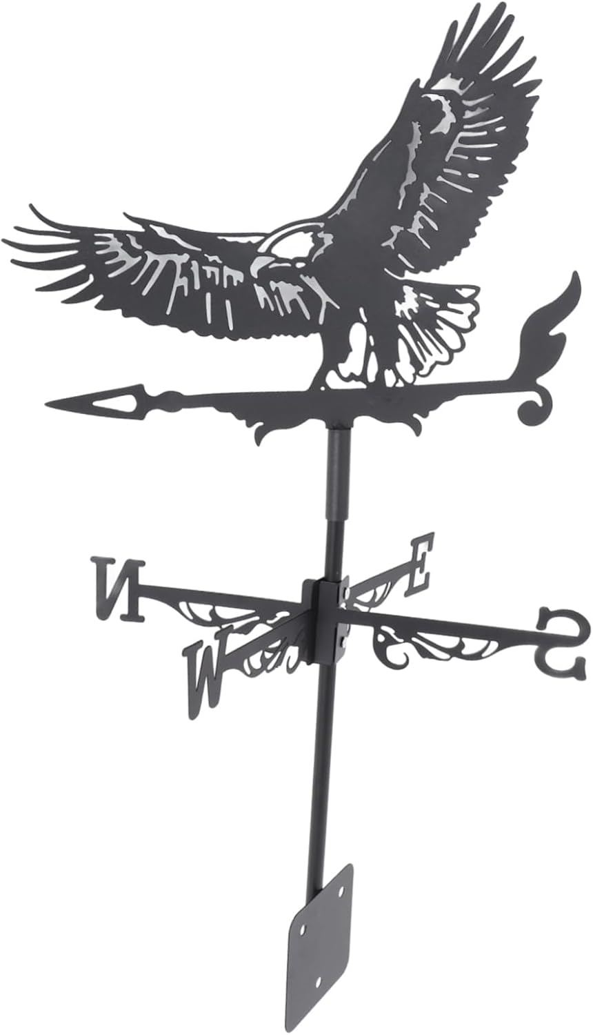 CANIGHT Elegant Metal Eagle Weathervane Roof Mount Garden Decorative Accessory image number 5