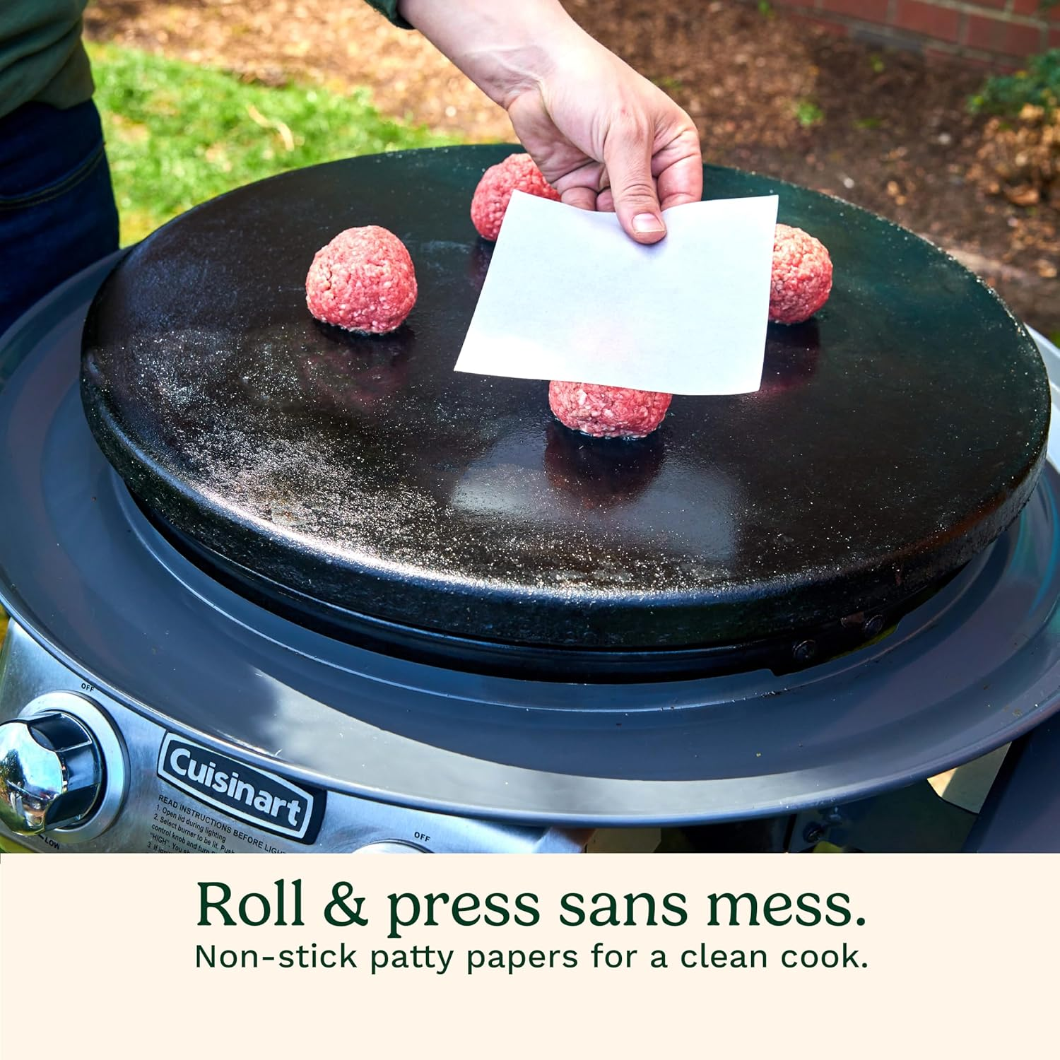 Cuisinart CSBK-400, Smashed Burger Kit, Cast Iron image number 1