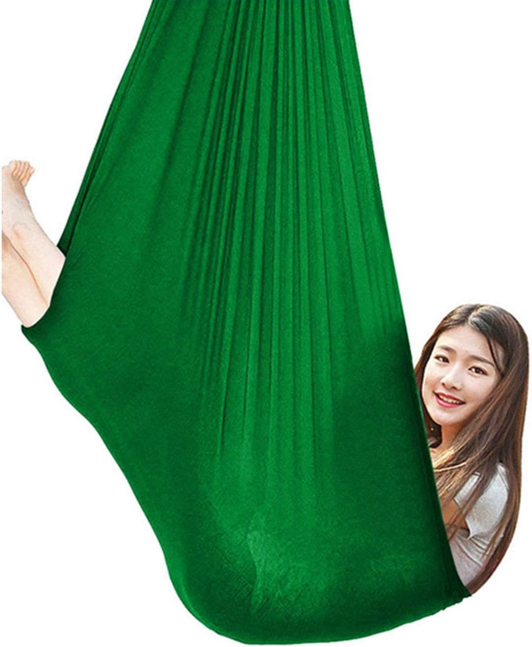 Therapy Swing for Kids Sensory Swing for Adults Kids Teens Therapy Swing Indoor Soothing Cuddle Hammock Durable Elastic Swing for Autism ADHD Aspergers and Sensory Integration Snuggle image number 5