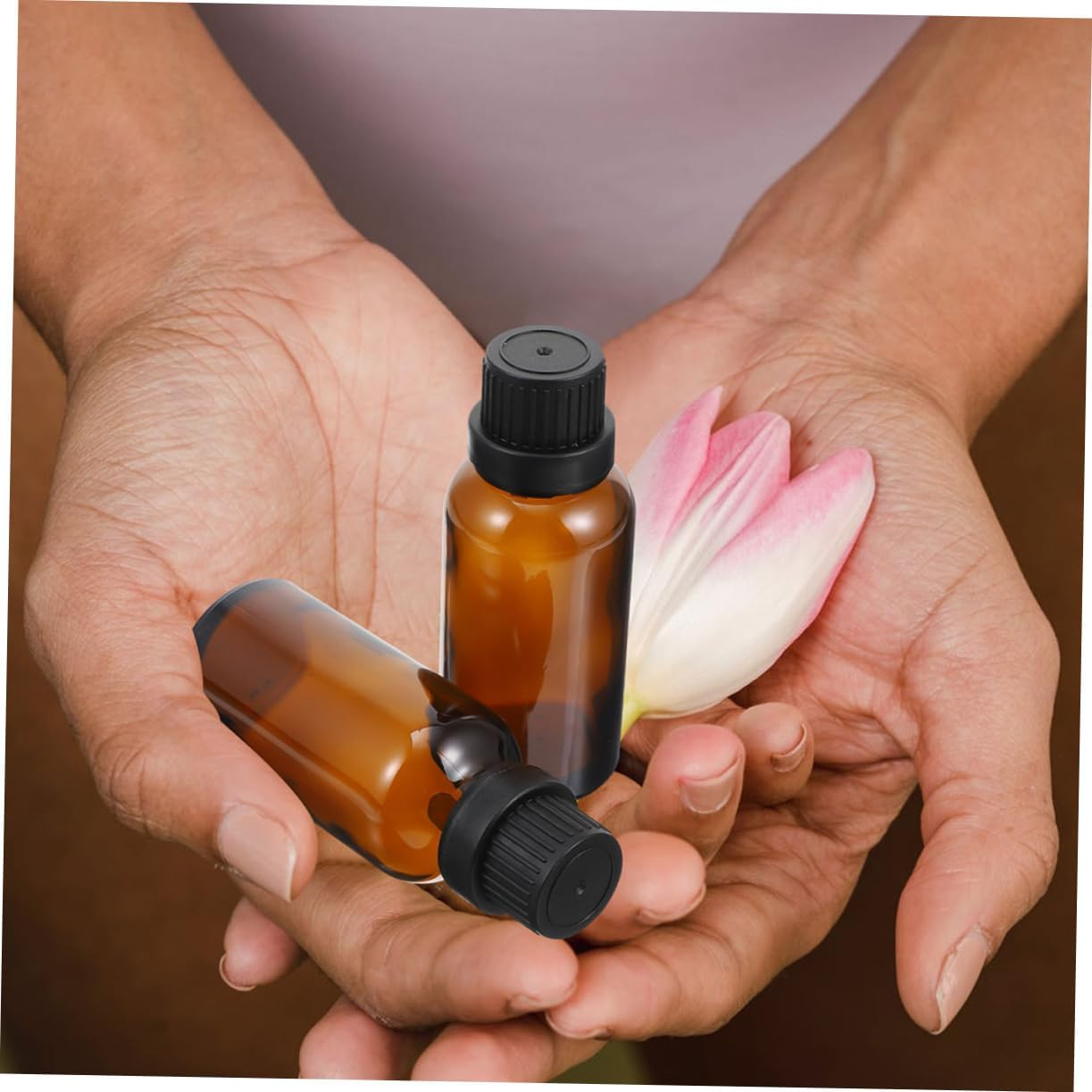 Beavorty 10Pcs Essential Oil Glass Bottles Perfume Container for Aromatherapy Massage Oils Cosmetics View for Easy Filling and Tracking image number 2