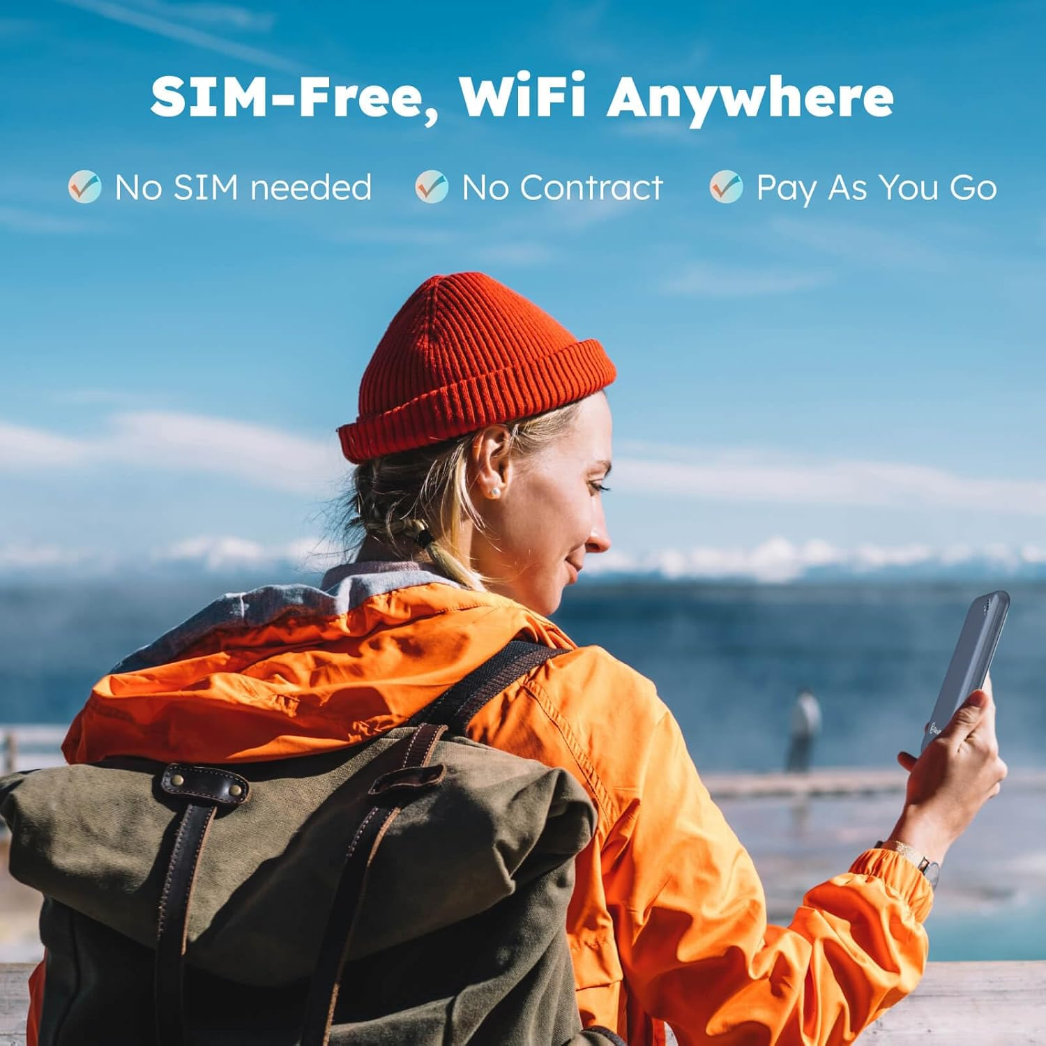 4G Mobile Hotspot Device for Travel (UPP Blue) image number 5