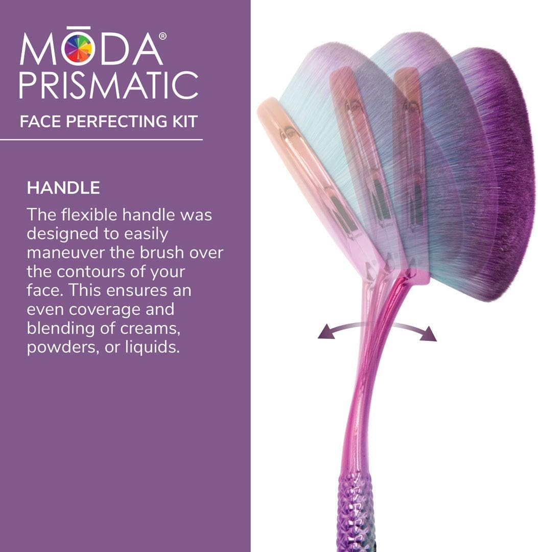 Moda Royal & Langnickel Prismatic Face Perfecting Kit Brush Set 4Pc image number 2