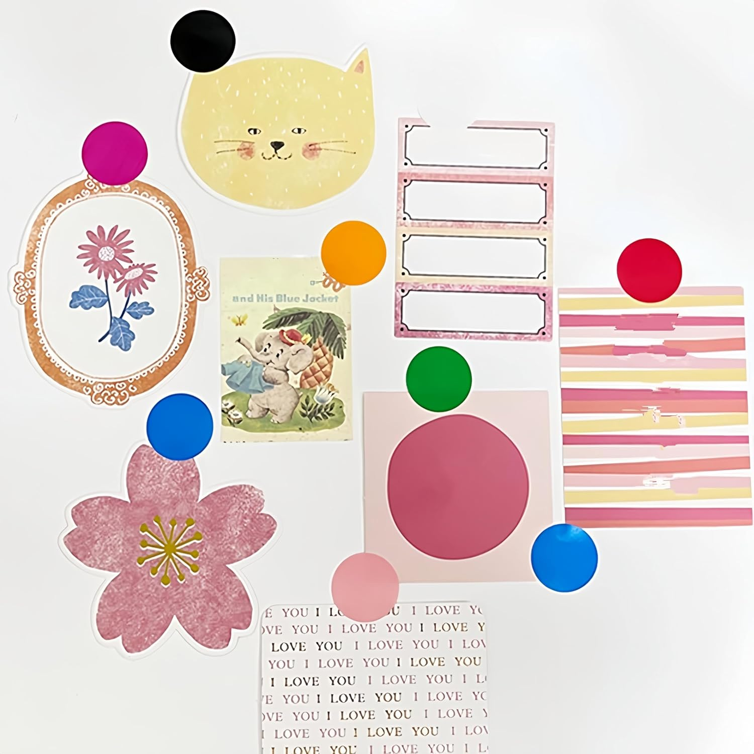 8 Rolls round Coding Circle Dots Stickers, 4000 Labels (500 Pieces/Roll), Multicolor, 2.5 Cm Diameter, Paper, LABEL image number 3