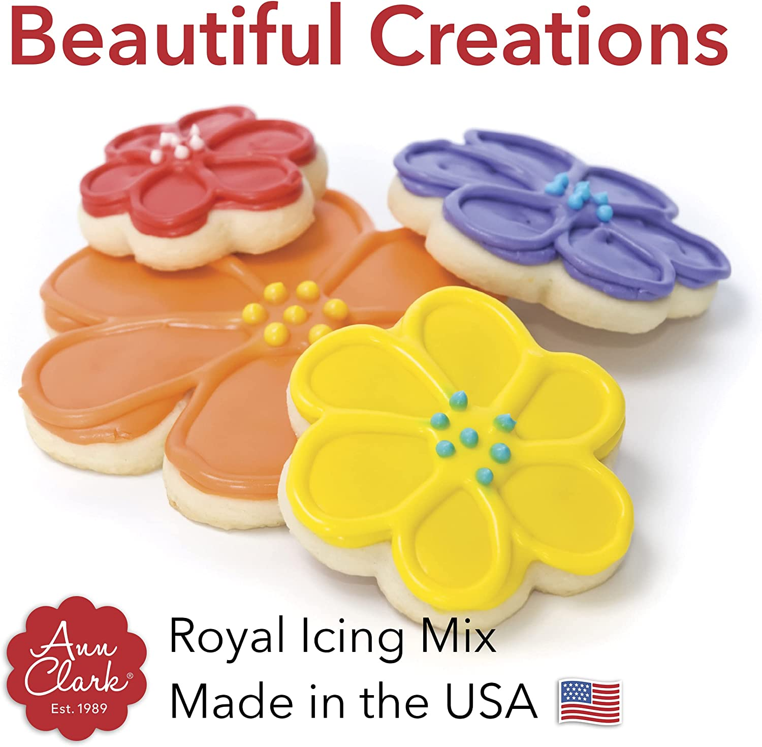 Ann Clark Red Royal Icing Mix 4.3-Oz. Pouch Makes 2 Cups Red Cookie Icing image number 5