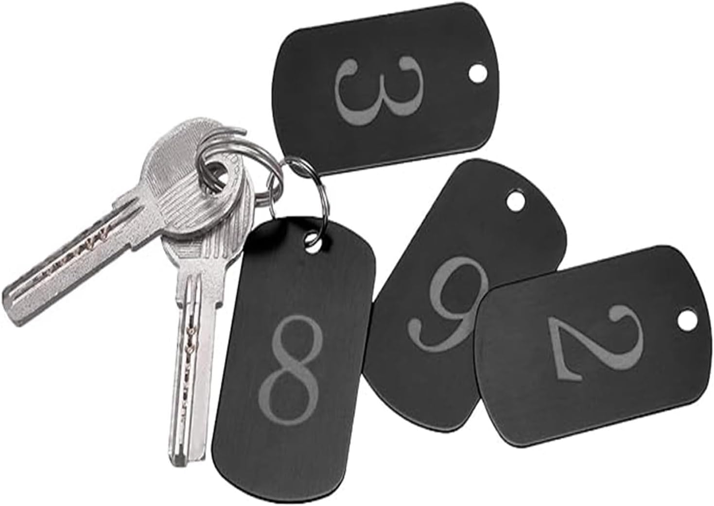 30Pcs Dog Tag, Aluminum Blank Tags Rectangle Stamping Blanks, Rectangle Blank Discs Aluminum Tag Blanks Metal Stamping Tags, Blank Dog Tags Aluminum Tags Rectangle Blank(Black) image number 5