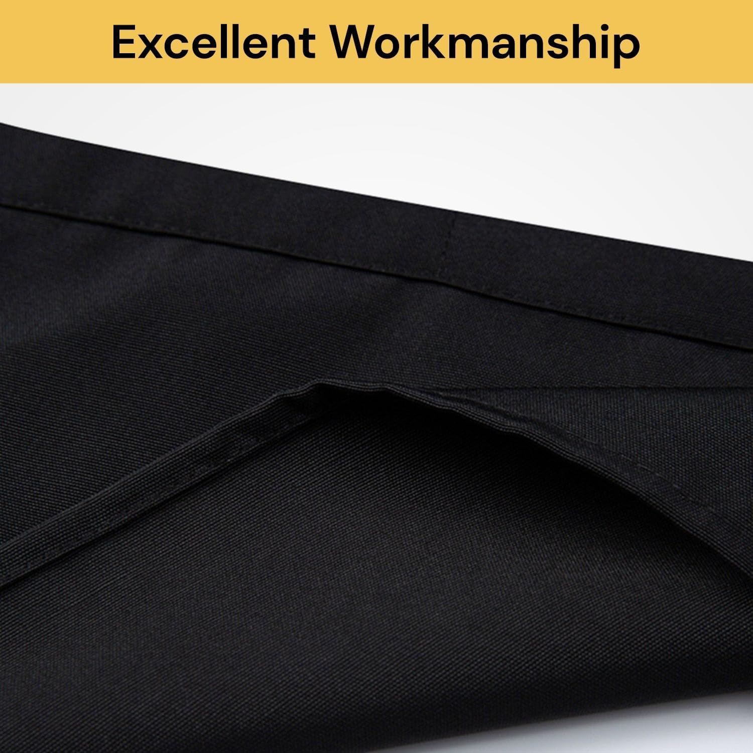 EZONEDEAL Bib Apron, Unisex Aprons Adjustable Waterdrop Resistant with 2 Front Pockets, Cooking Kitchen Apron for Chef, BBQ Drawing Apron Bulk, Chef Aprons for Cooking - Bkwh Stripes image number 6