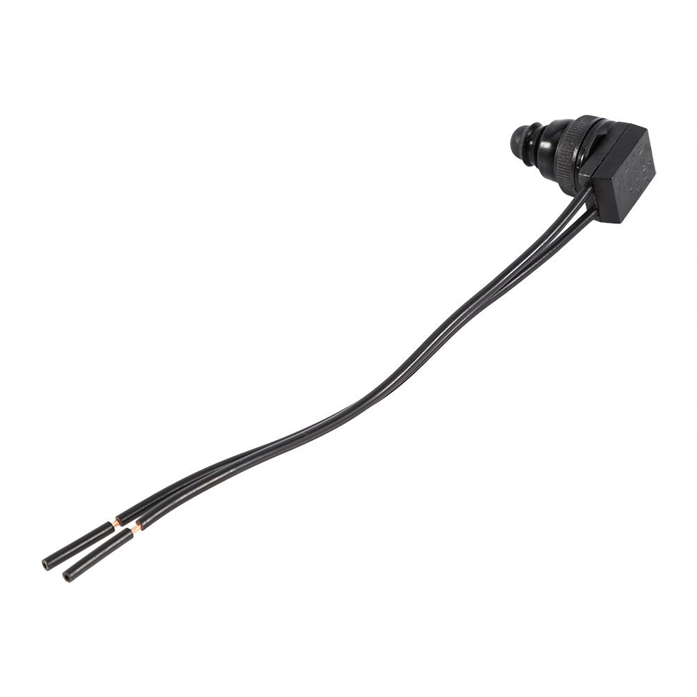 5Pcs 12V Waterproof Push-Button On-Off Switch with 4" Leads for Motorcycle/Car image number 1