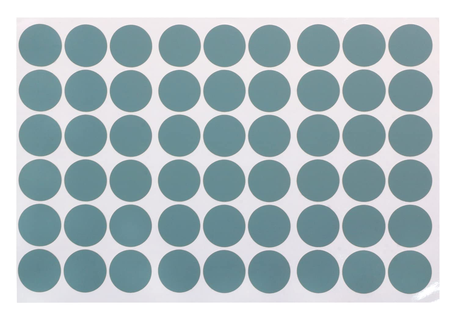 Mini Skater 1 Sheet/54Pcs 0.83Inch Self-Adhesive Screw Cap Stickers, PVC Screw Cover Caps, Dust-Proof Screw Hole Cover Stickers, for Wall, Wooden Furniture Cabinet, Desk Screws (Dark Blue)