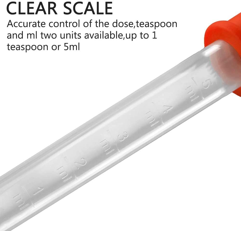 ALINK 10-Pack Liquid Droppers - Assorted Colors - Food Safe and Premium Quality Material - Medicine Dropper, Plastic Pipette - Home, School Laboratories - Art, Science, Gummy Making, Oil, Water image number 5