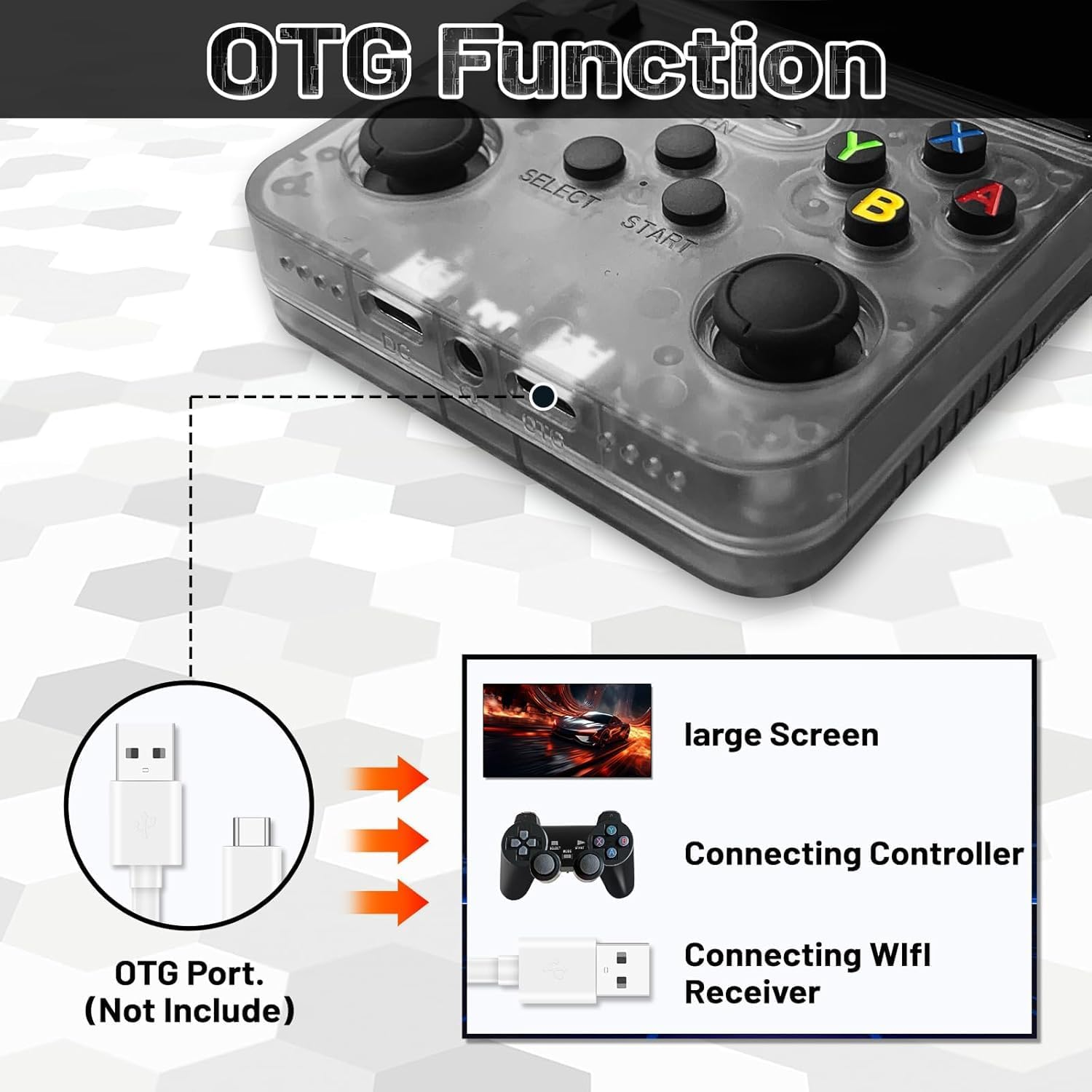 R36S Retro Handheld Games Console-With Open Source System - 3.5" IPS Screen, Portable Gaming Player for Travel-Black image number 6