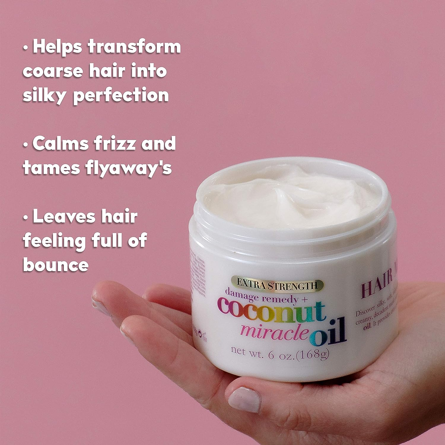 OGX Coconut Miracle Oil Hair Mask for Damaged Hair, 168G image number 1