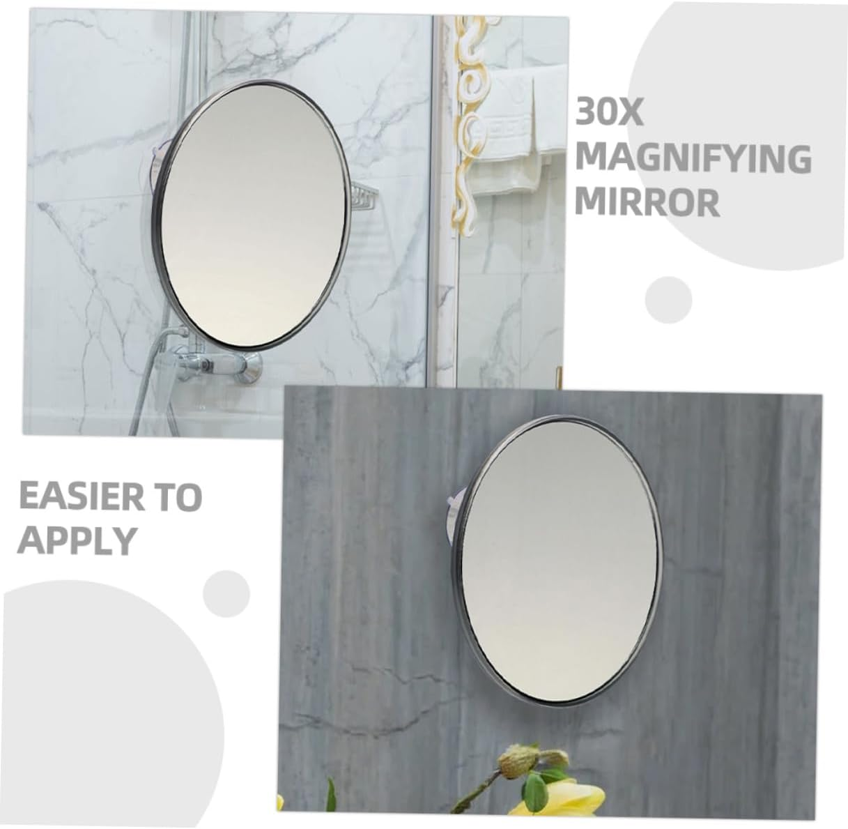Beavorty Magnifying Mirror 30X with Light Suction Cup Beauty Mirror for Bathroom image number 5