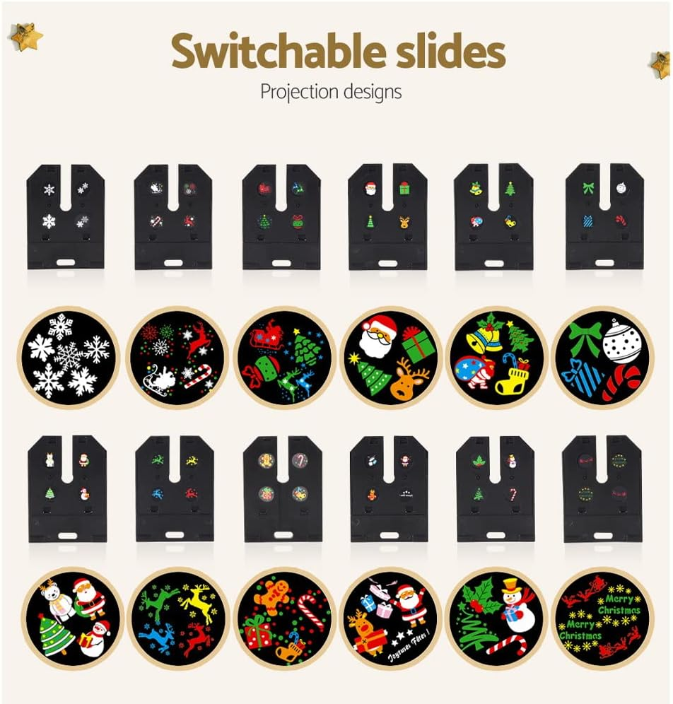 Jingle Jollys Christmas Projector Laser Lights Moving Landscape Light Lamp image number 4