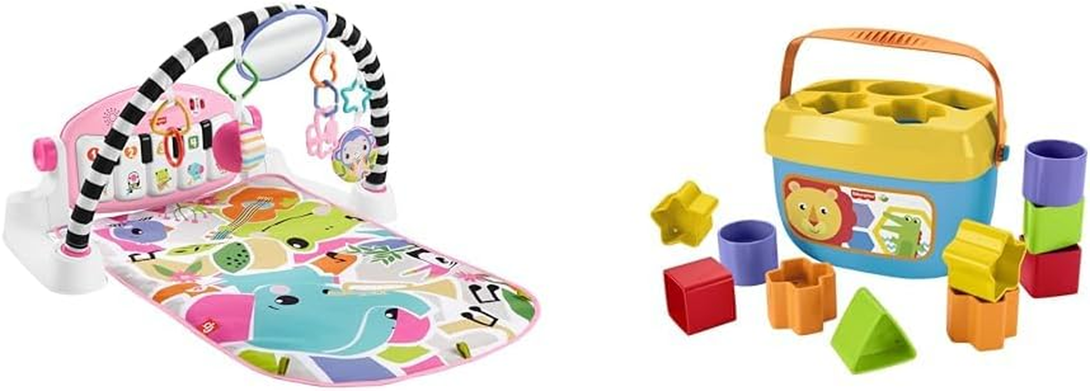 Kick & Play Gym Gen4 SS Pink- QE, Baby'S First Blocks and Rock-A-Stack (Sleeve)