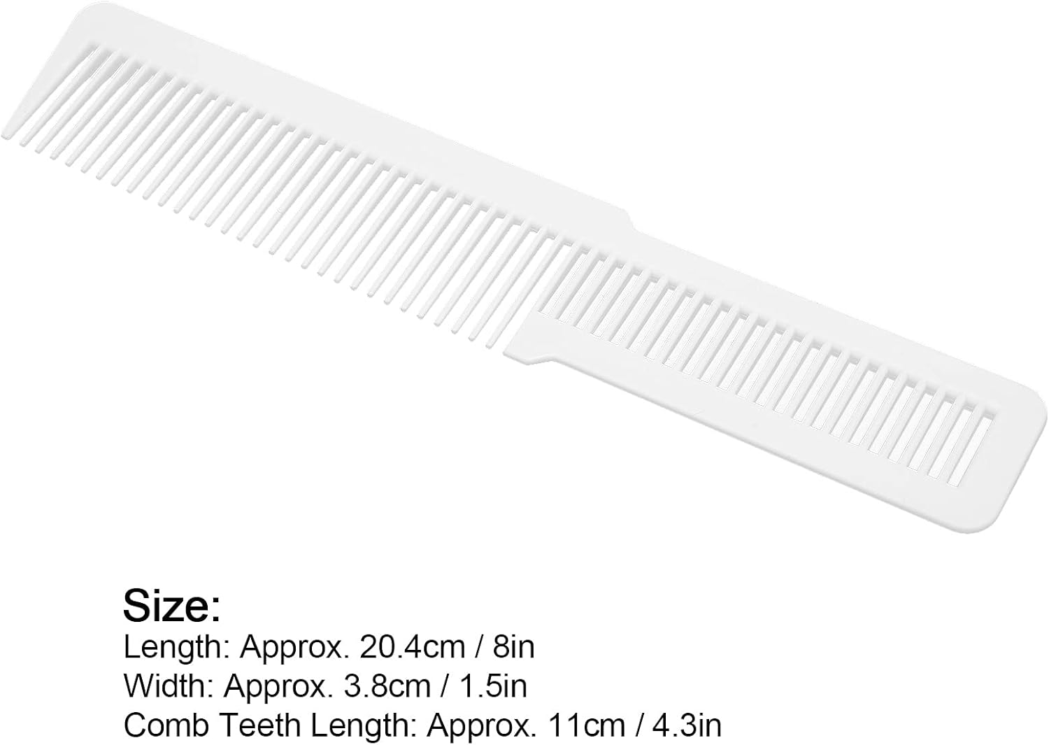 Detangler Comb, Professional Curly Hair Detangling Brush, Fine Wide Toothed Comb for All Hair Types for Women and Men(White) image number 3