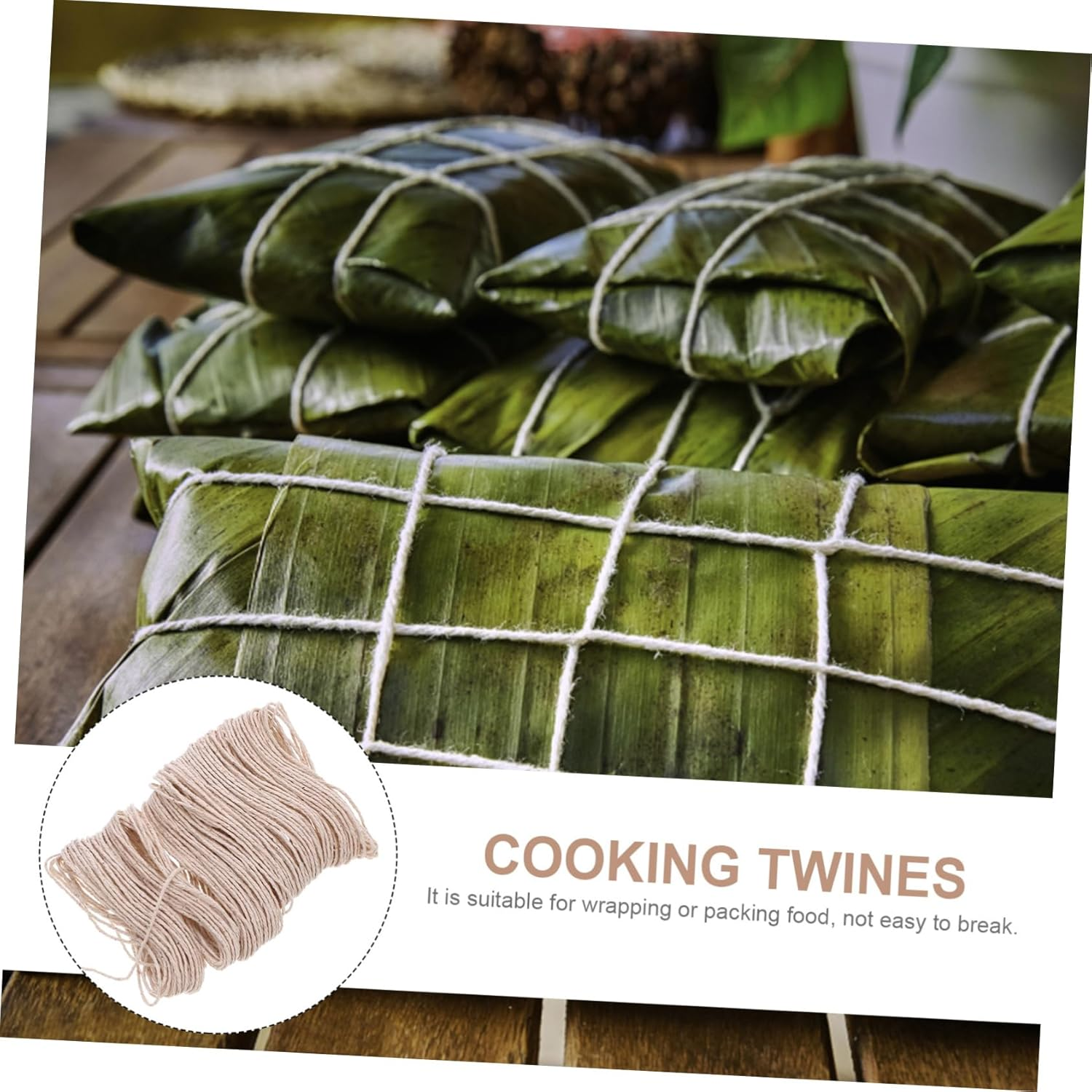 Cotton Butcher Twine Meat Tying String Kitchen Cooking Thread Natural Food-Grade Cotton Rope 30M for Sausage Wrapping and Meat Packaging image number 2