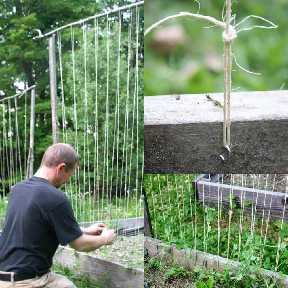 Jijacraft Jute String Coloured Craft Cord Garden Cord Decorative Cord 2 Mm X 100 M for DIY Crafts Gardening Gifts Packaging (Beige) - Grey image number 2