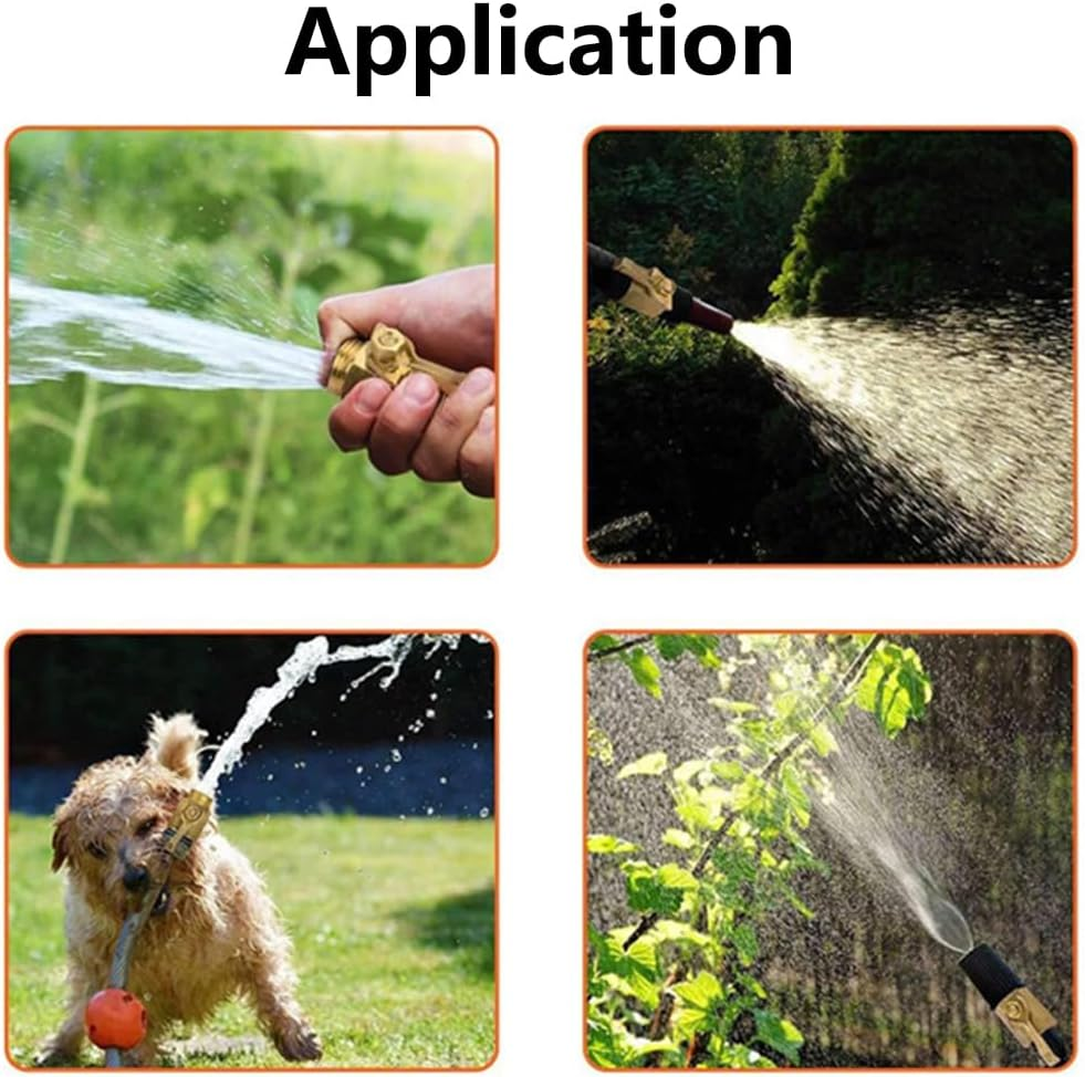 2PCS Garden Hose Shut off Valve, 3/4 Inch Heavy Duty Brass Shut off Valve, Garden Hose Connector for Fits Most Hose Sizes image number 1