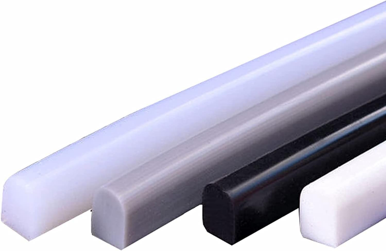 Silicone Wet Room Bathroom Floor Seal,Screen Door Seal Strip,Collapsible Shower Threshold Water Dam the Bathroom and Kitchen Dry and Wet Separation(39 Inch) White image number 1