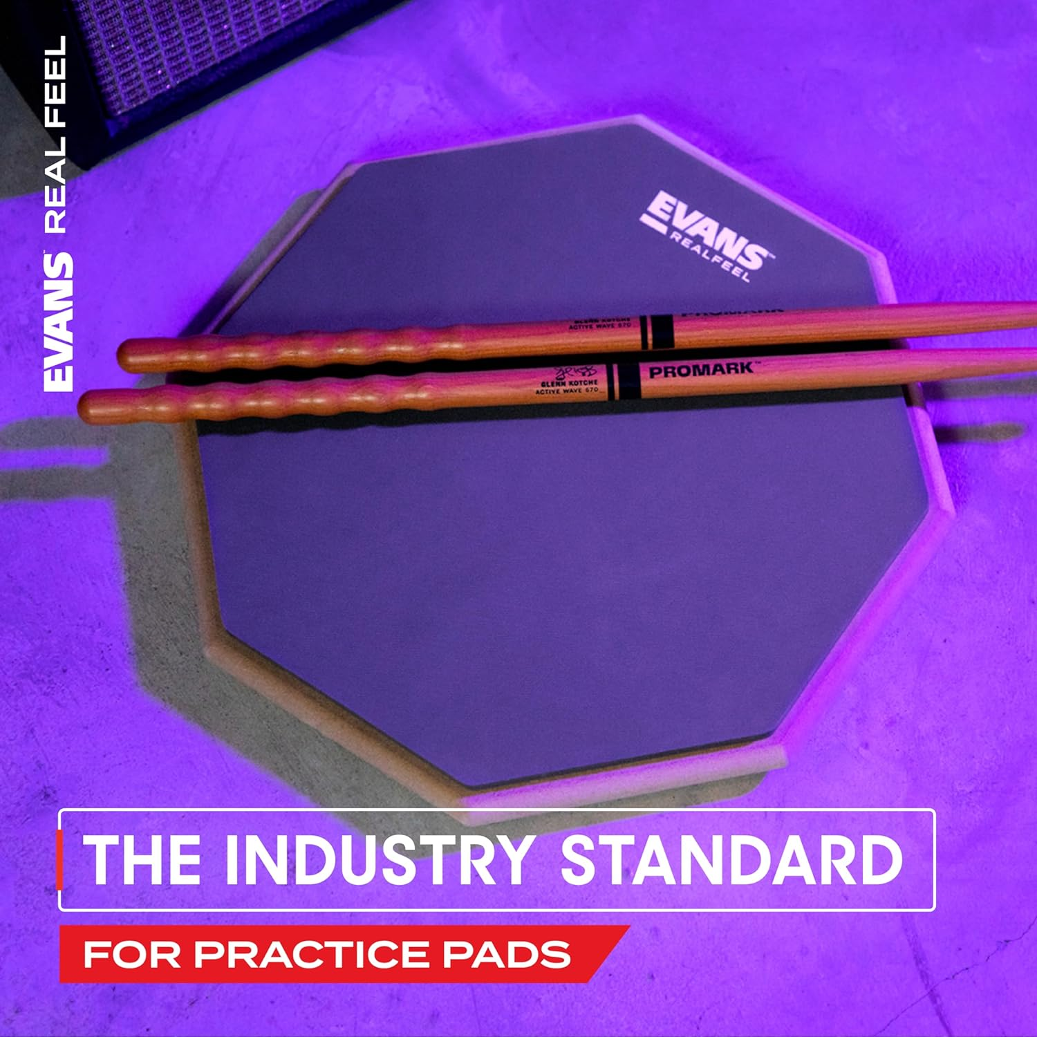 Evans Realfeel by Folding Bass Pedal Practice Pad image number 2