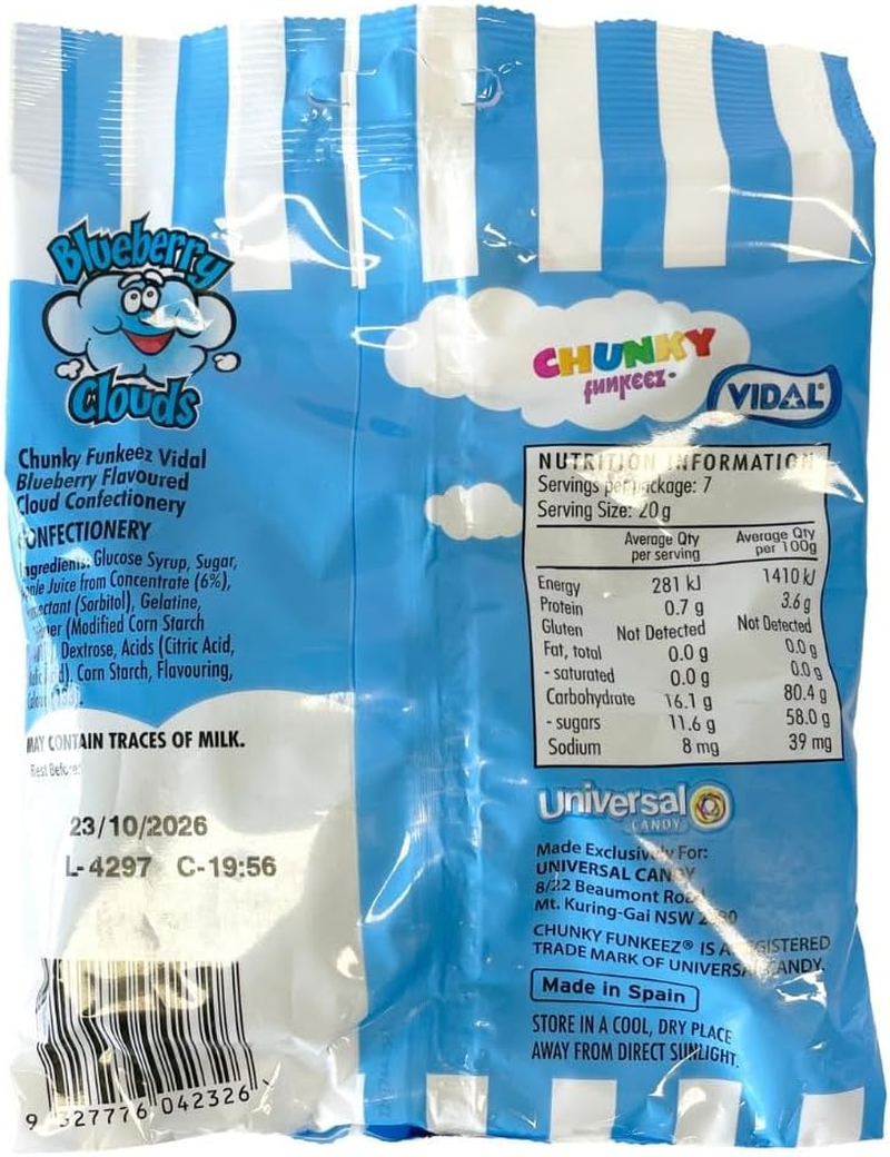 Chunky Funkeez Blueberry Clouds 140G image number 1