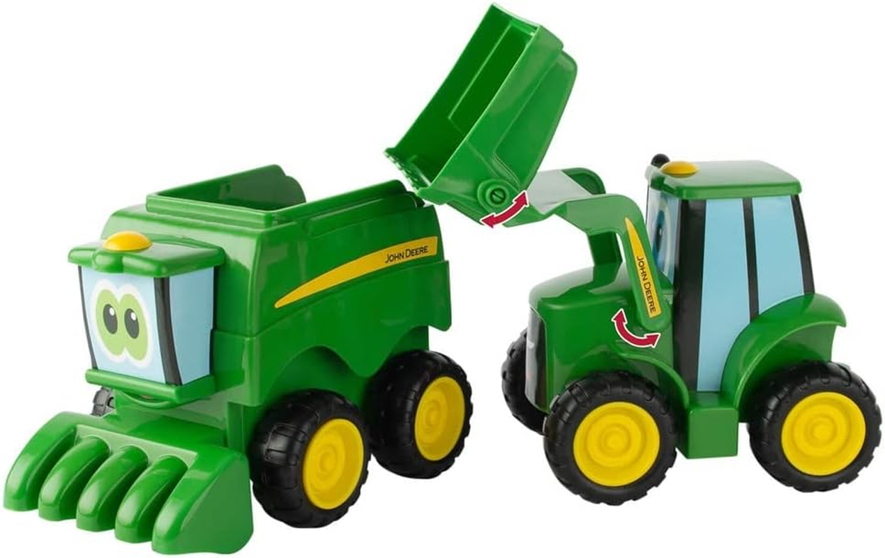 Tomy John Deere Farmin' Friends Vehicle 2 Pack, Tractor and Combine Harvester - 18 Months and over 47193 image number 3