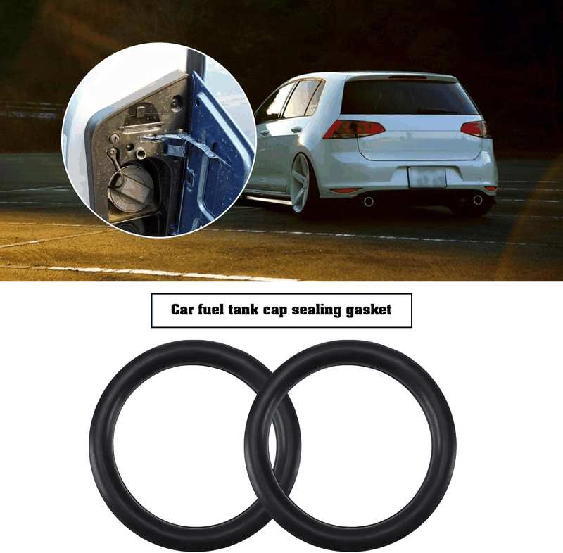 2Pcs Fuel Cap Seals Replacement 1K0201557A Compatible with VW Golf Polo Passat EOS Fuel Cap Tank Cover Gas Cap Replacement Seal image number 5