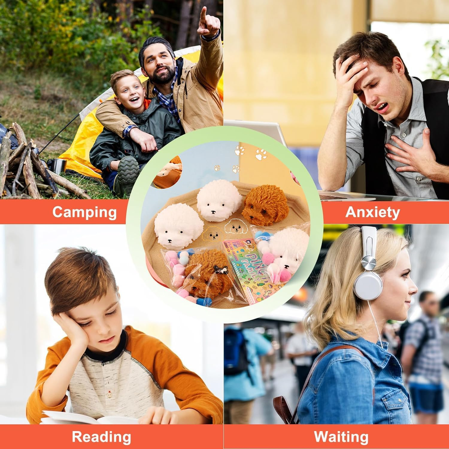 2 Pack Taba Squishy Toys for Kids, Taba Squishy Dog Squishy Quiet Fidget Toys, Kawaii Stress Relief Squishies Squeeze Sensory Toys Gifts for Kids Teenage image number 4