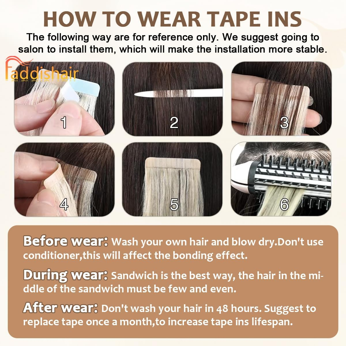 Tape in Hair Extensions Human Hair, 14 Inch 20Pcs Human Hair Tape in Extensions Balayage D.Brown to Golden Brown Seamless (Balayage D.Brown to Golden Brown) image number 3