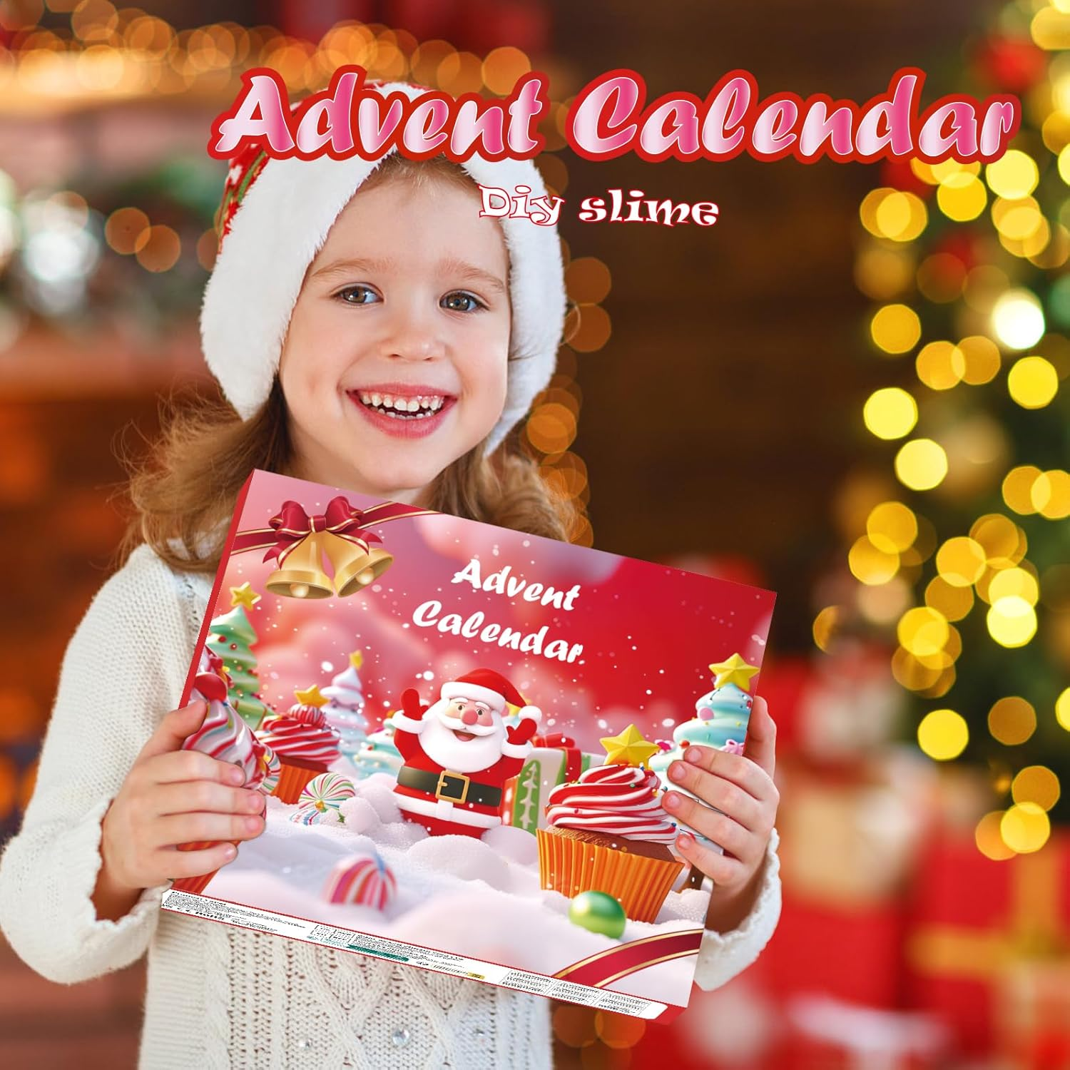Advent Calendar 2024 Children'S Girls Slime Advent Calendar 12 Slimes with Christmas Motifs and 12 Packages with Slime Decoration Parts Christmas Countdown Calendar for Children Boys Girls image number 3