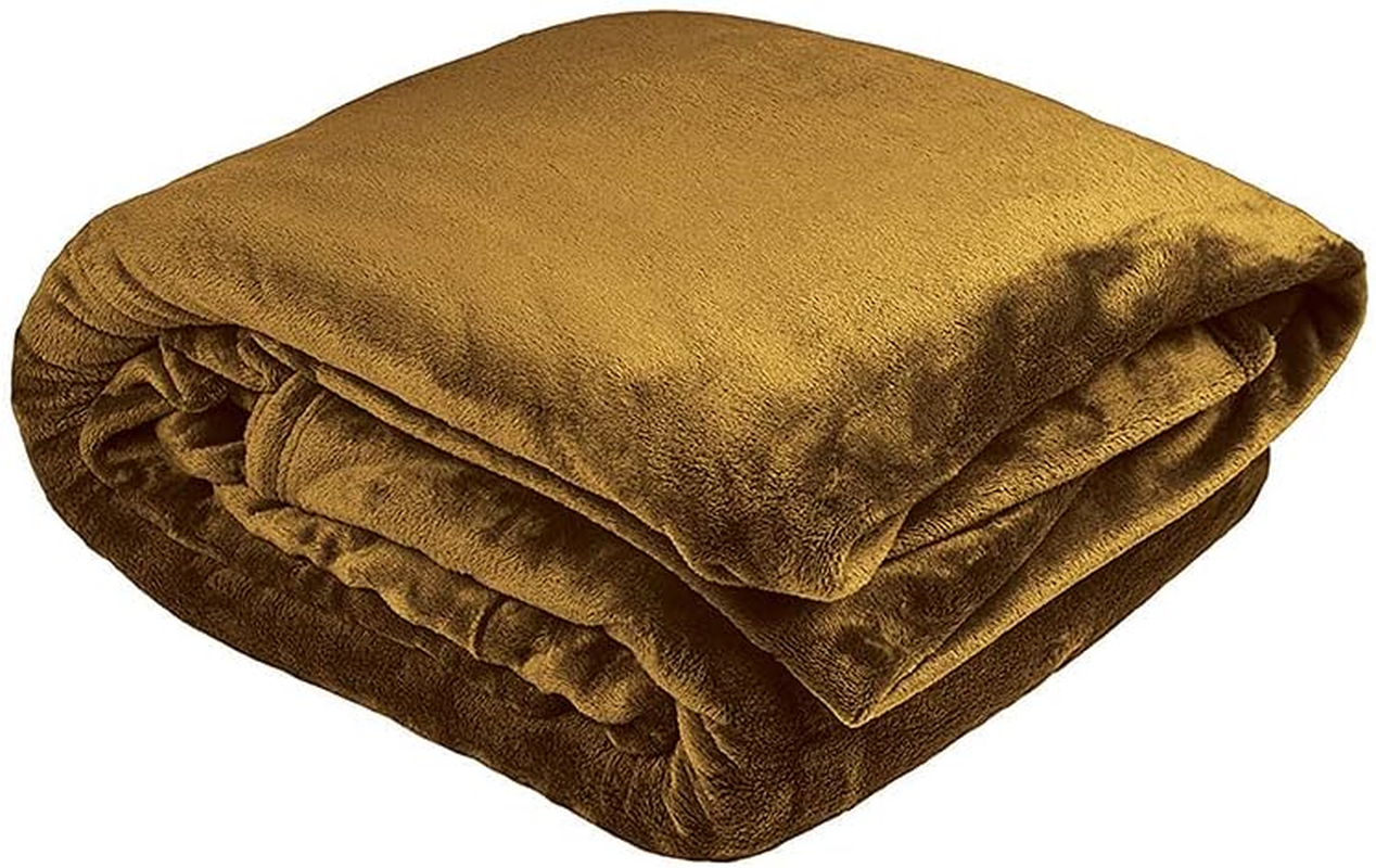 Bambury Double/Queen Bed Ultraplush Blanket, Steel Blue