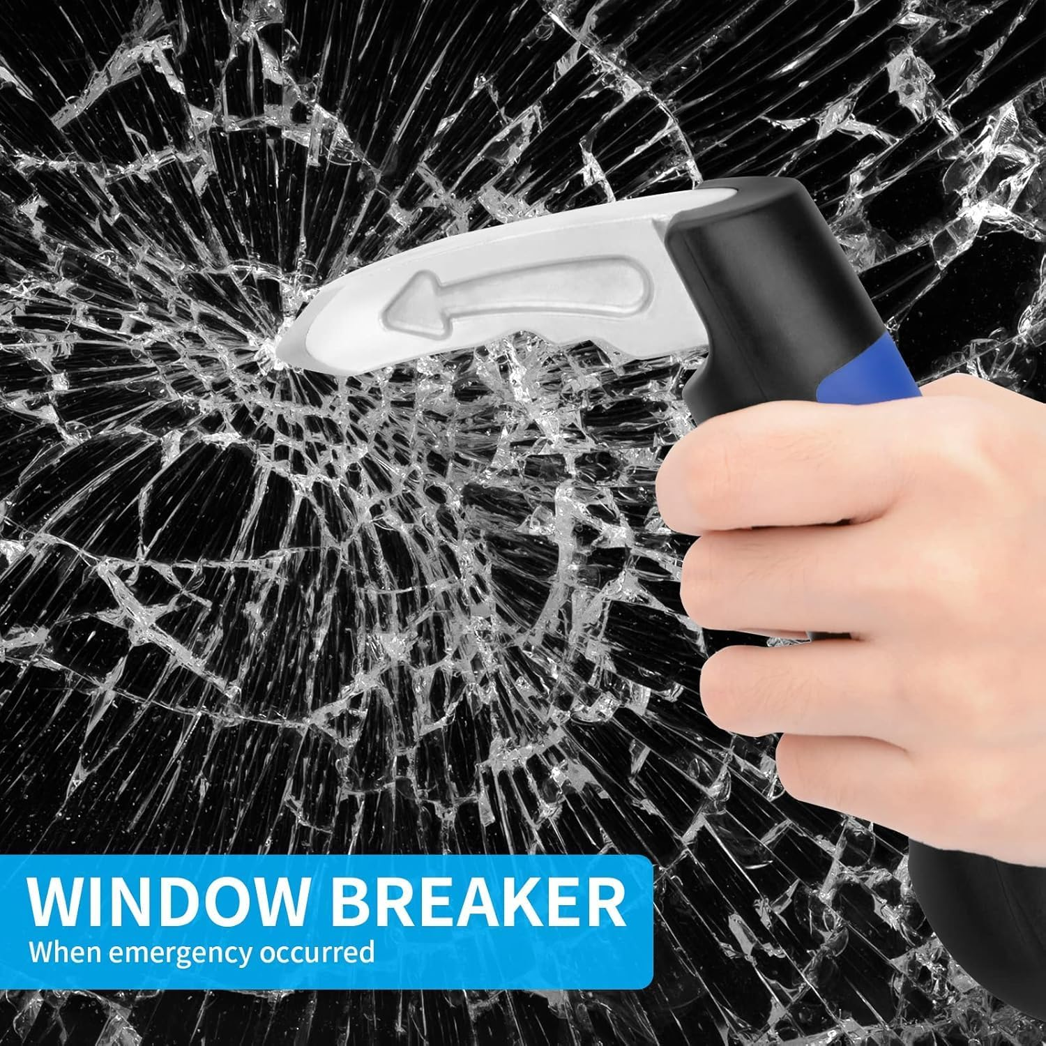 2Pcs Portable Vehicle Support Handle, Elderly Car Assist Handle Cane Automotive Door, Multi-Function Window Breaker Standing Mobility Aid for Elderly Car Emergency Tool, Supports up to 350 Pounds image number 3