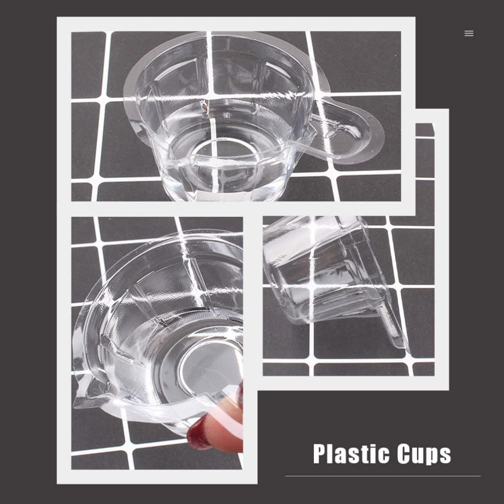 EXCEART 300Pcs 40Ml Disposable Plastic Resin Mixing Cups Multipurpose Dispensing Cup for Mixing Paint, Epoxy, Jewelry Making, Resin Crafts DIY image number 4