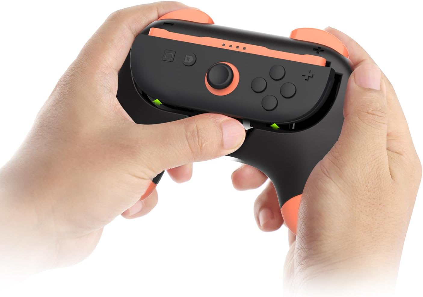 Grip for Nintendo Switch 2 Joyc Ons, [Ergonomic Design] Wear-Resistant Comfort Game Controller Handle Kit for Nintendo Switch 2 Joy-C on (2-Pack) (Black) image number 2