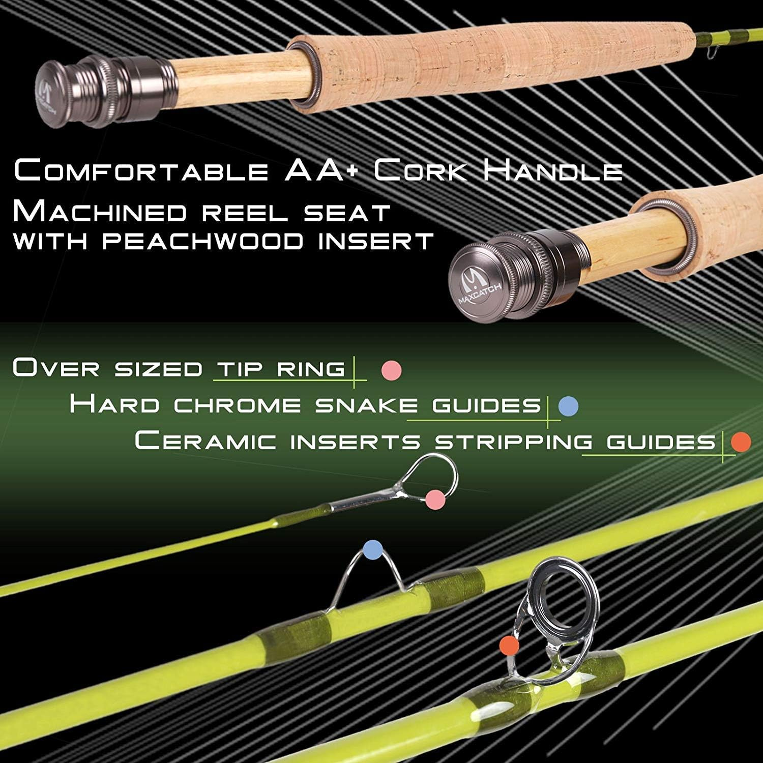 Maxcatch Ultra-Lite Fly Rod Combo, Rod and Reel Outfit: 2Wt/3Wt (7'0'' 3Wt 4Pcs) image number 6