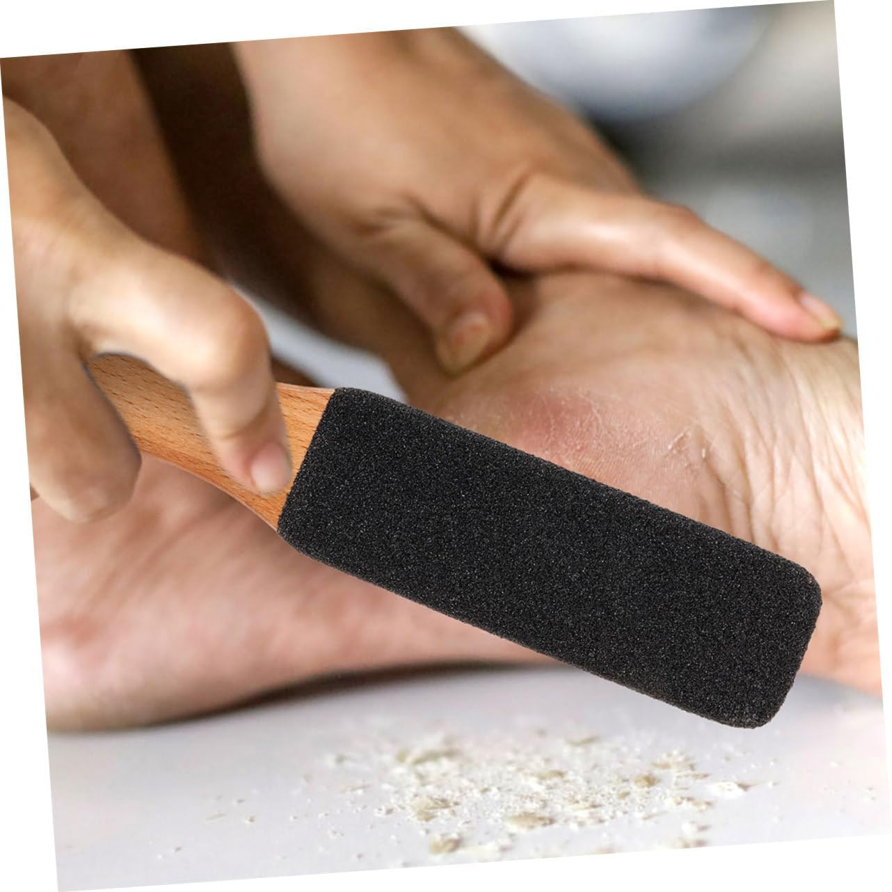 3Pcs Foot File Hard Skin Remover Pumice Foot Scrubber Exfoliator for Dead Skin Pedicure Tools image number 3