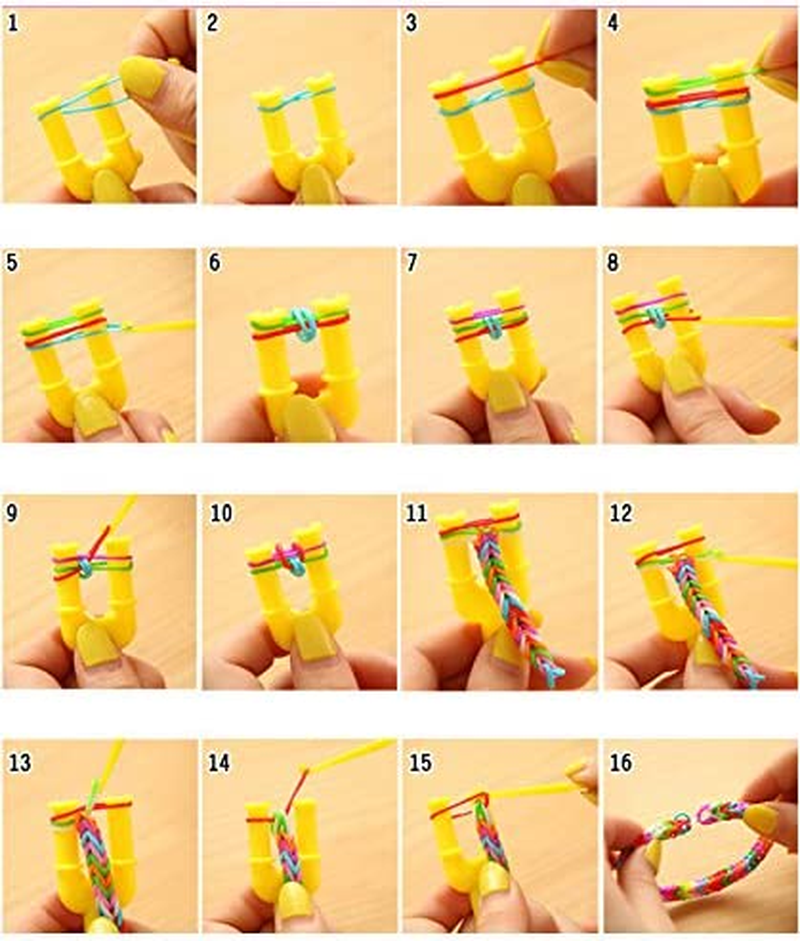 Loom Rubber Bands Kit, 7500+ Bands in 23 Colors with Accessories for DIY Friendship Bracelet Making, Craft Kits for Kids, Gifts for Birthday and Halloween image number 3