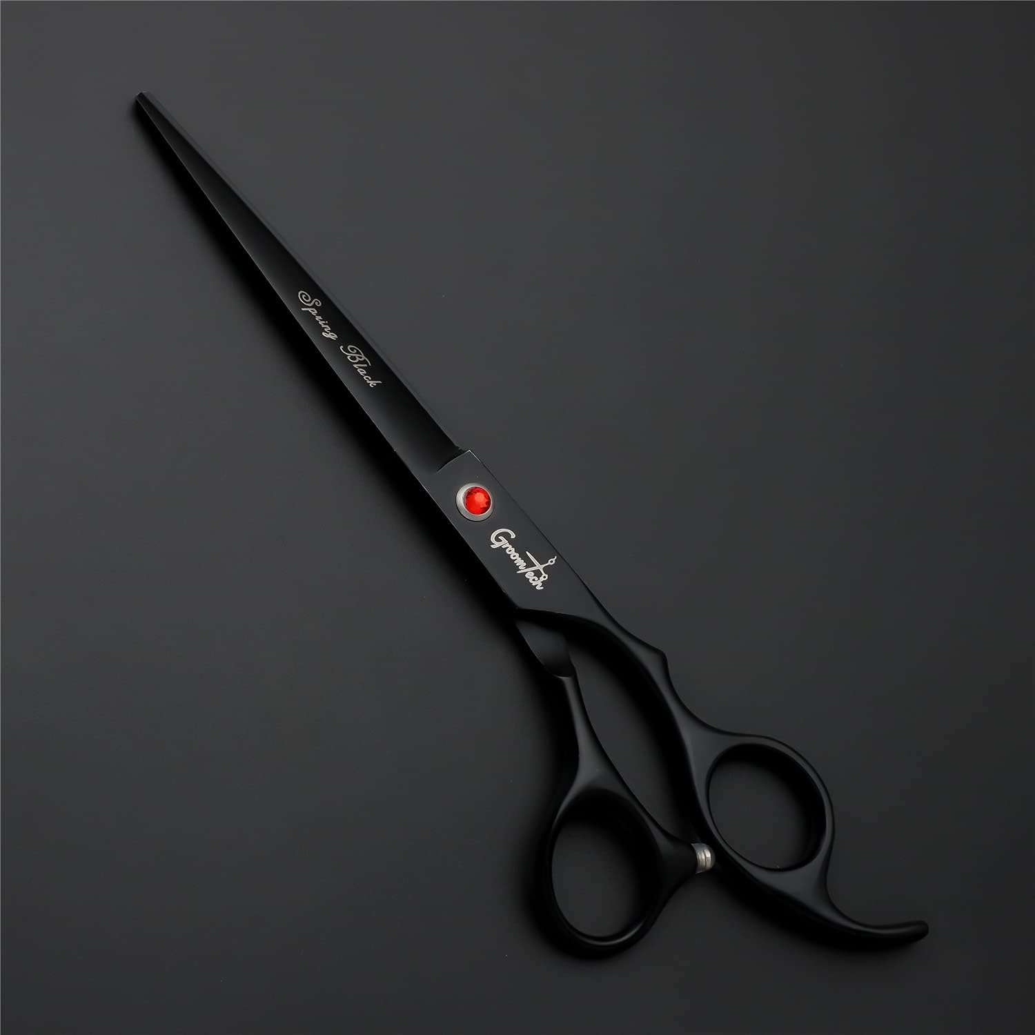Spring Black Pet Grooming Scissors Kit, Set of 4 with Comb image number 5