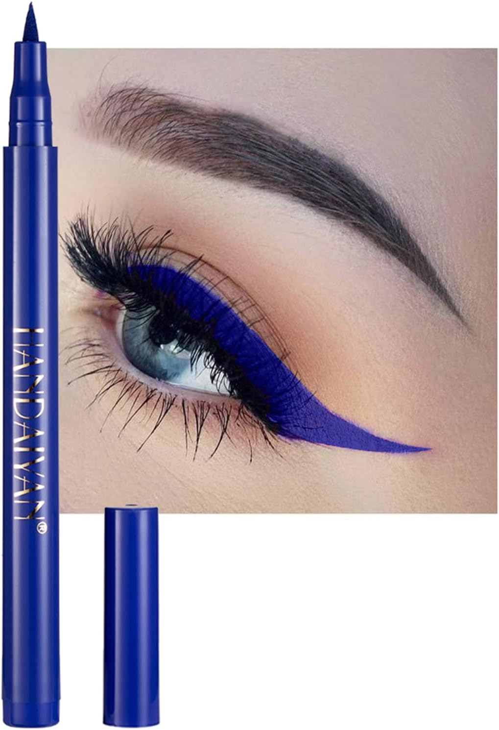 Coloured Eyeliner, Purple Eyeliner, Waterproof Liquid Eyeliner All Day Long-Lasting Eye Liners, Colourful Eyeliner for Eye Makeup Tools, Purple