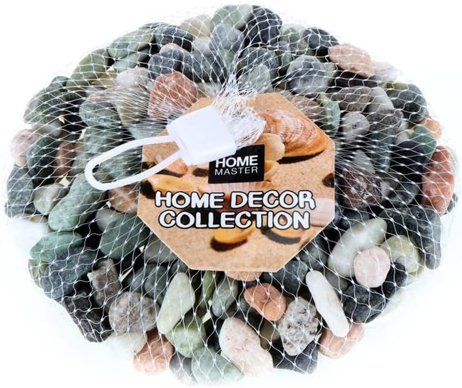 Decorative Pebbles Stones Garden Walkway Aquarium Fish Tank Mixed Colour 500G