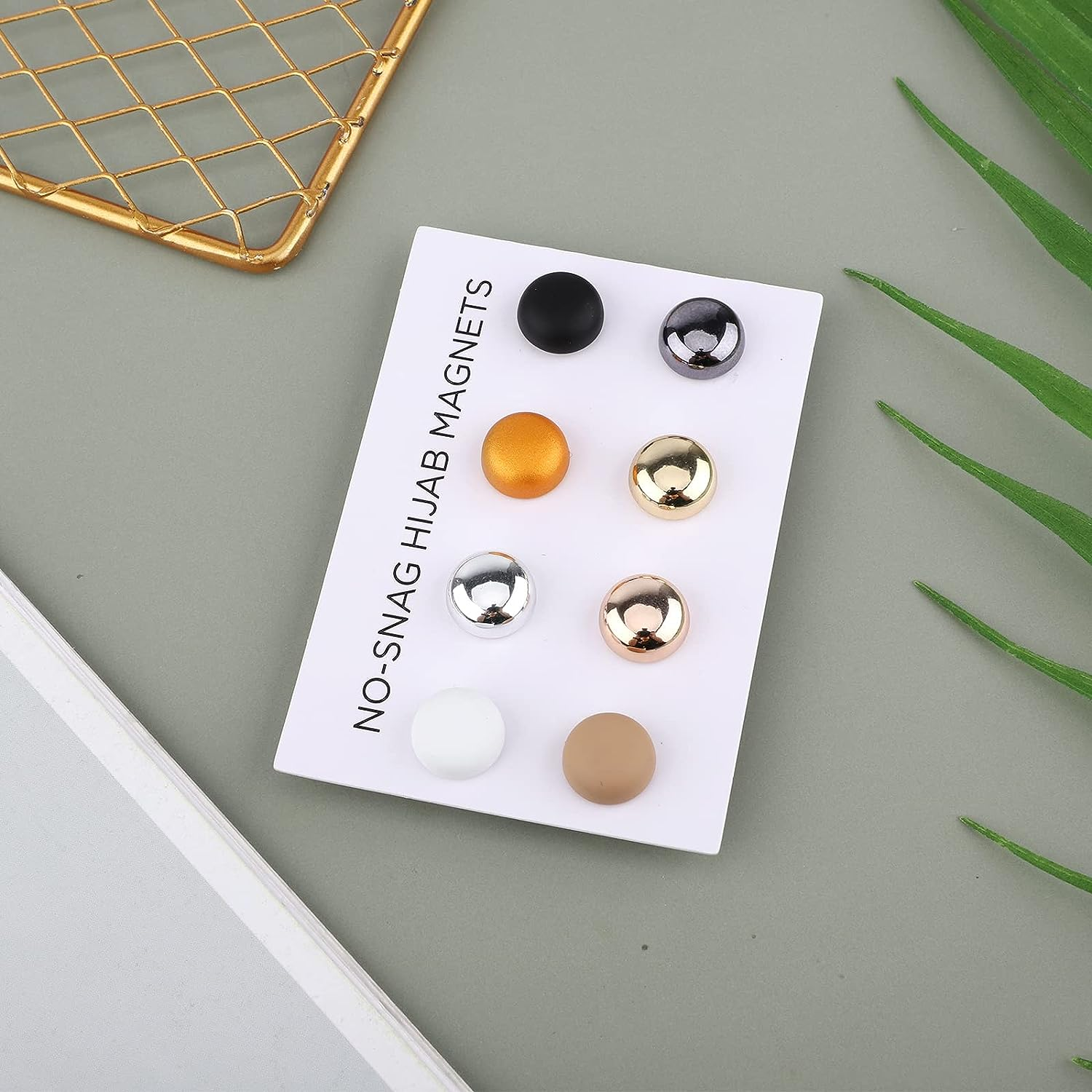 8PCS Multi-Purpose Magnetic Hijab Pins - Strong Pinless Scarf Clasp and Brooch for Women'S Hijabs, Scarves, and Clothes image number 4